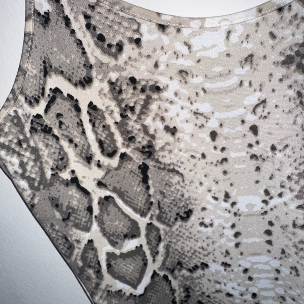 Snake print bodycon dress